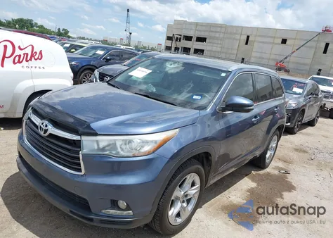 2015 Toyota Highlander Limited V6 из США, поврежденный, VIN 5TDYKRFH0FS094272